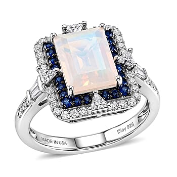 Ethiopian Welo Opal & Ceylon Blue Sapphire / 6 - Product card gallery slide 1 (10219038966073)