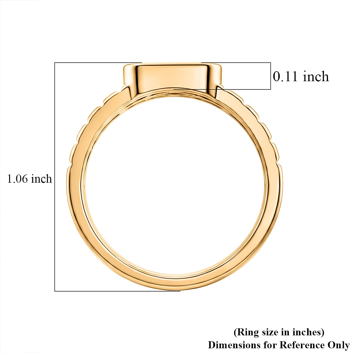 D'Joy Multi-Tourmaline 1.20 ctw Men's Ring in 18K Vermeil Yellow Gold Over Sterling Silver (Size 12.0)