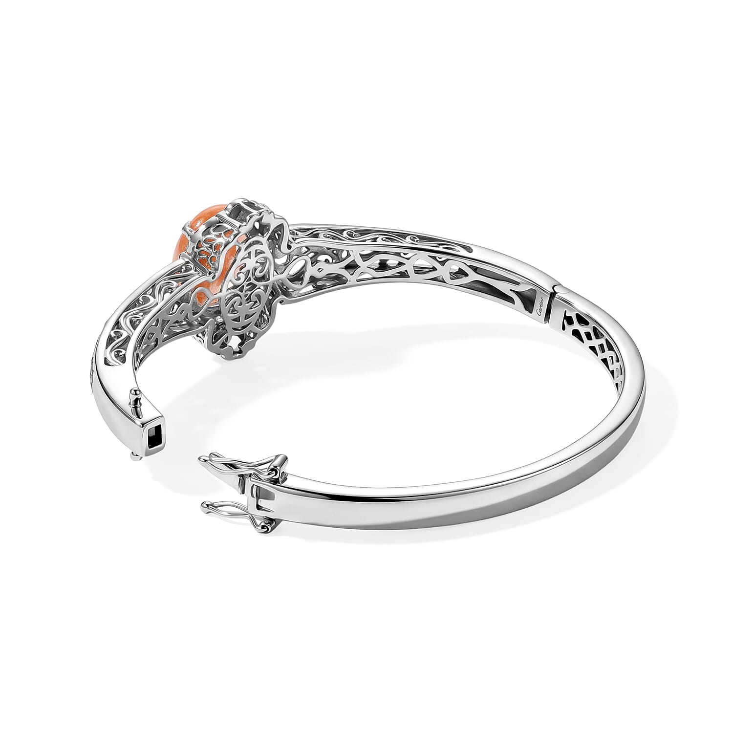 EverTrue Morganique Quartz (Triplet) 10.30 ctw Bangle Bracelet in 18K YG Plated and Platinum Bond (7.25 In)