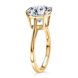 IGI Certified Luxuriant Lab Grown Diamond G VS 5.00 ctw Solitaire Ring in 14K Yellow Gold (Size 10.0) (Ships in 10-12 Days)