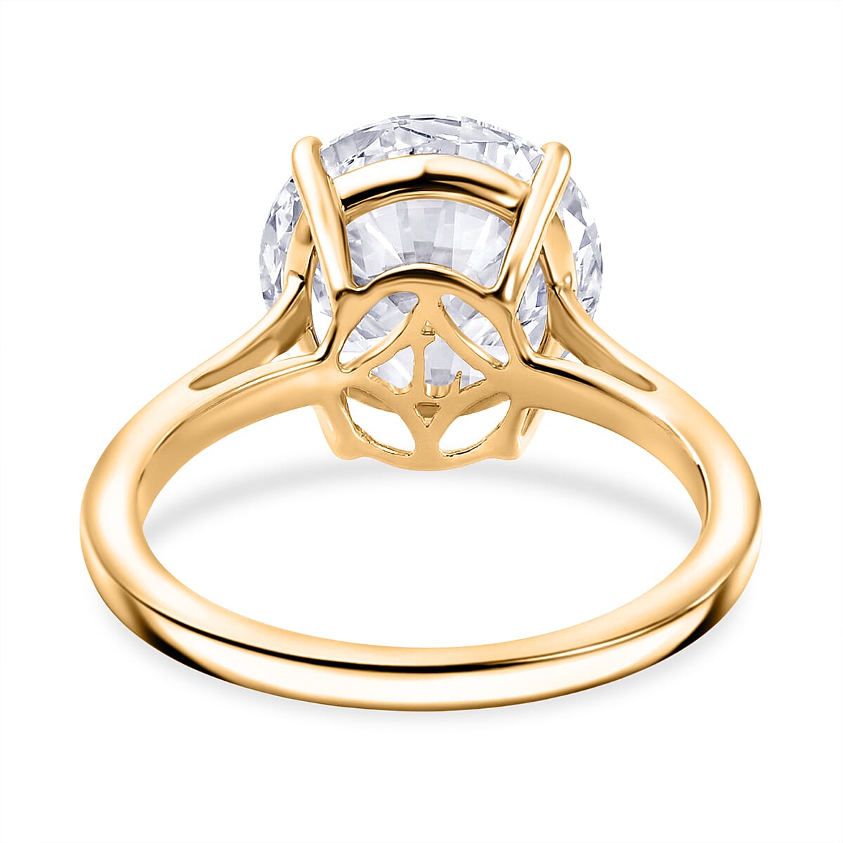 IGI Certified Luxuriant Lab Grown Diamond G VS 5.00 ctw Solitaire Ring in 14K Yellow Gold (Size 10.0) (Ships in 10-12 Days) image number 4