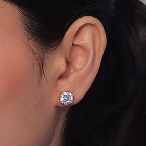 IGI Certified Luxuriant Lab Grown Diamond G VS 5.00 ctw Solitaire Stud Earrings in 14K Yellow Gold (Ships in 10-12 Days)