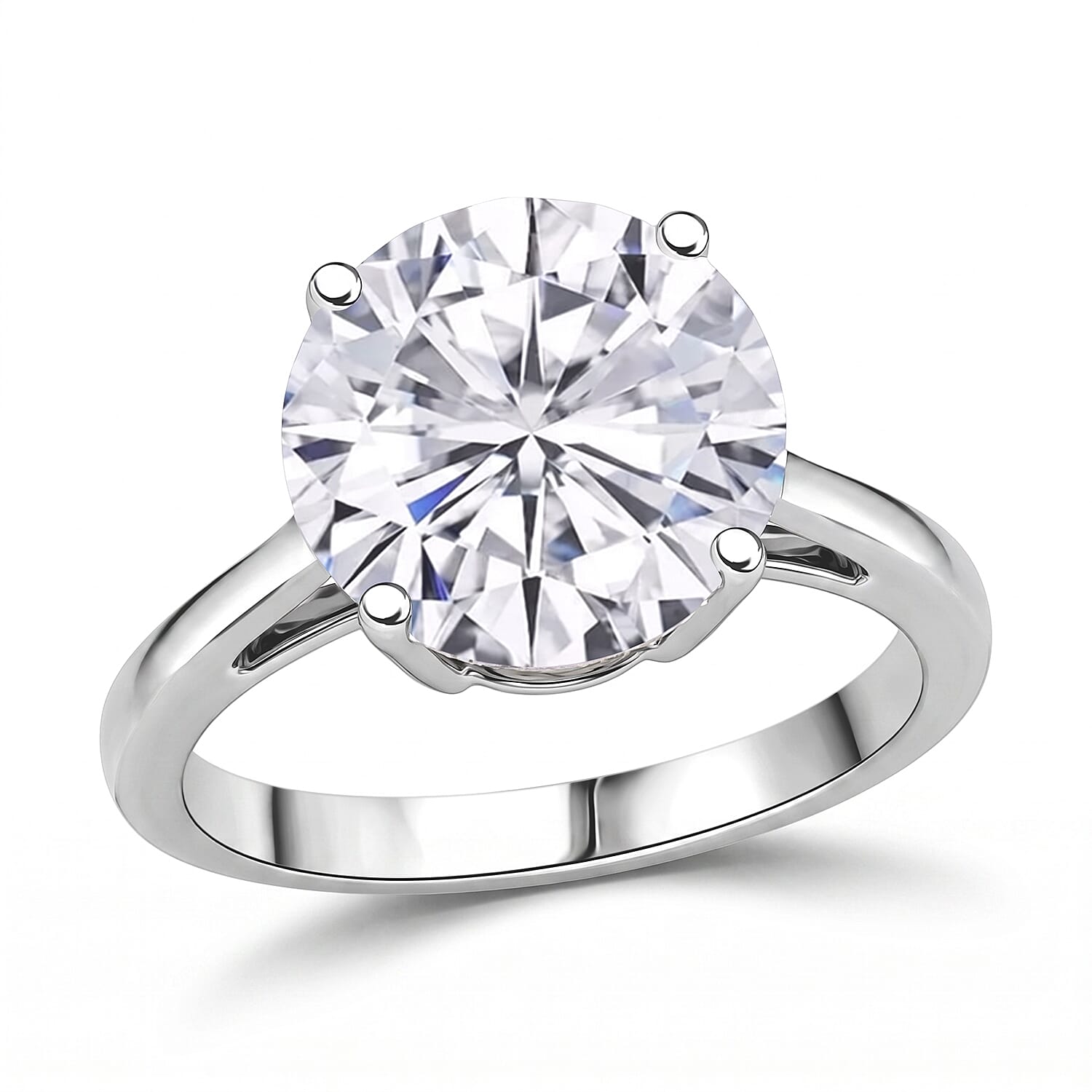 IGI Certified Luxuriant Lab Grown Diamond G VS 5.00 ctw Ring in 14K White Gold (Size  6.0)
