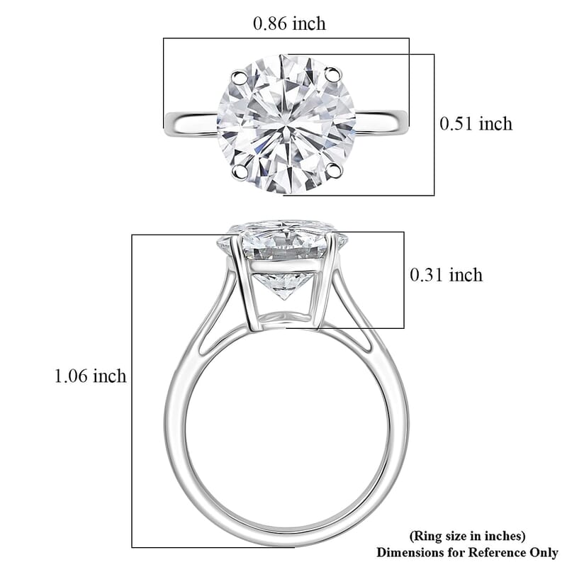 IGI Certified Luxuriant Lab Grown Diamond G VS 5.00 ctw Ring in 14K White Gold (Size  6.0)