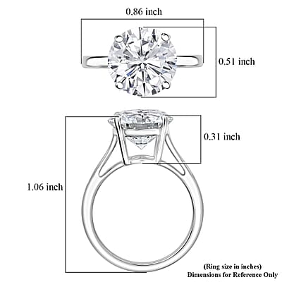 IGI Certified Luxuriant Lab Grown Diamond G VS 5.00 ctw Ring in 14K White Gold (Size 7.0)