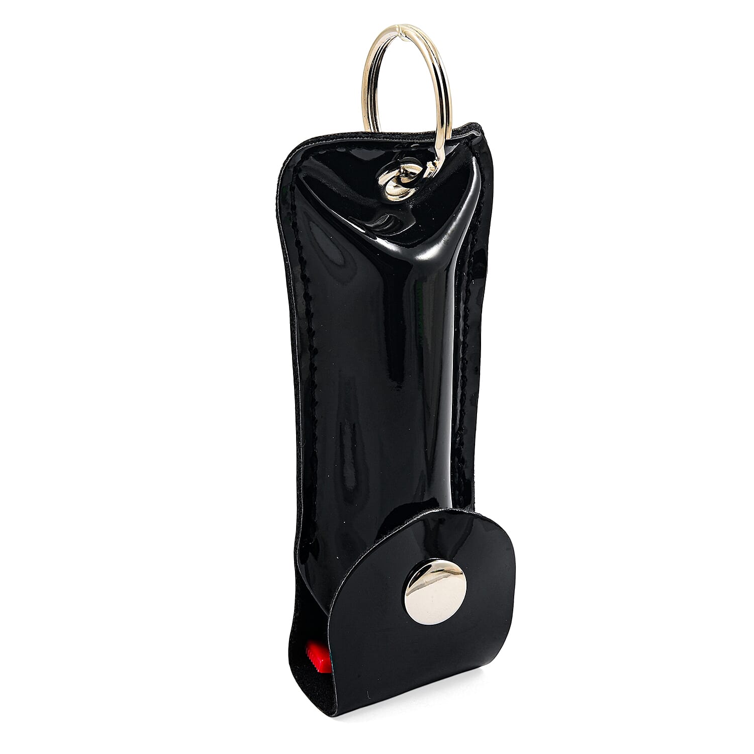 Black Pepper Spray with Faux Leather Holder and Key Ring