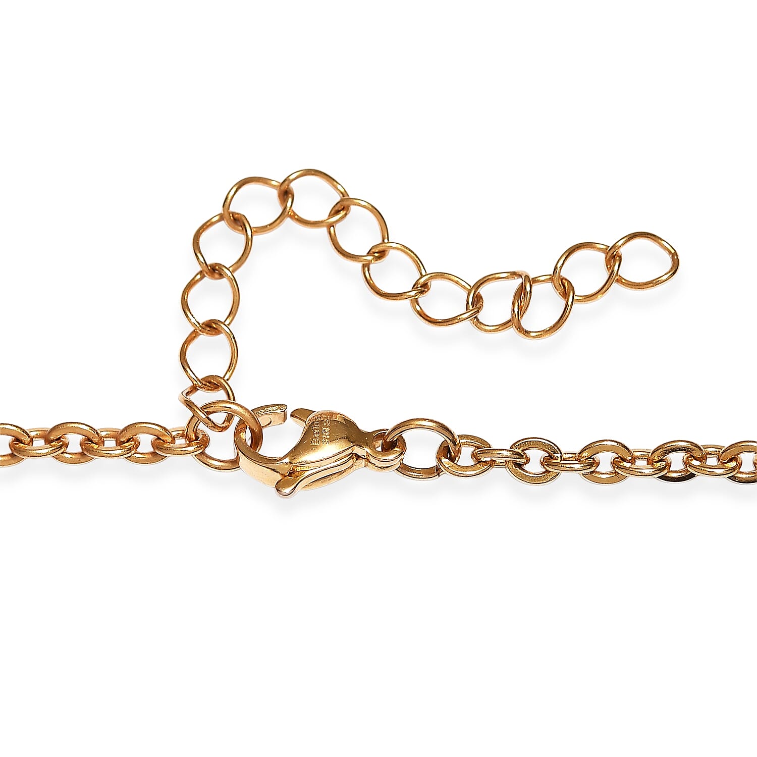 EverTrue Tiger's Eye 195.00 ctw Beaded Necklace in ION Plated YG Stainless Steel 20-22 Inches