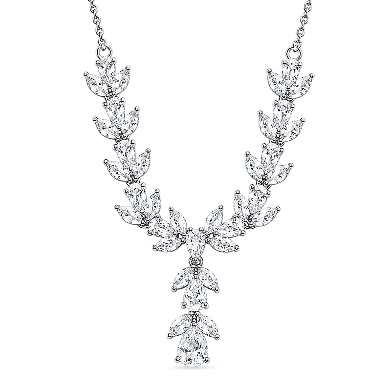 EverTrue Brazilian Petalite 5.70 ctw Necklace in Platinum Bond 20 Inches