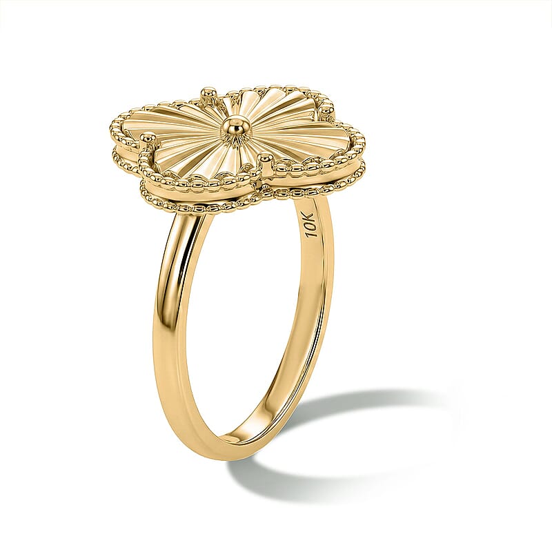 Luxoro Floral Ring in 10K Green Gold (Size  6.0)  5.30 Grams