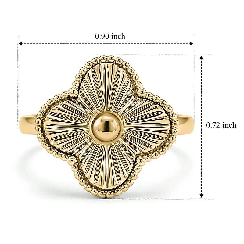 Luxoro Floral Ring in 10K Green Gold (Size  6.0)  5.30 Grams