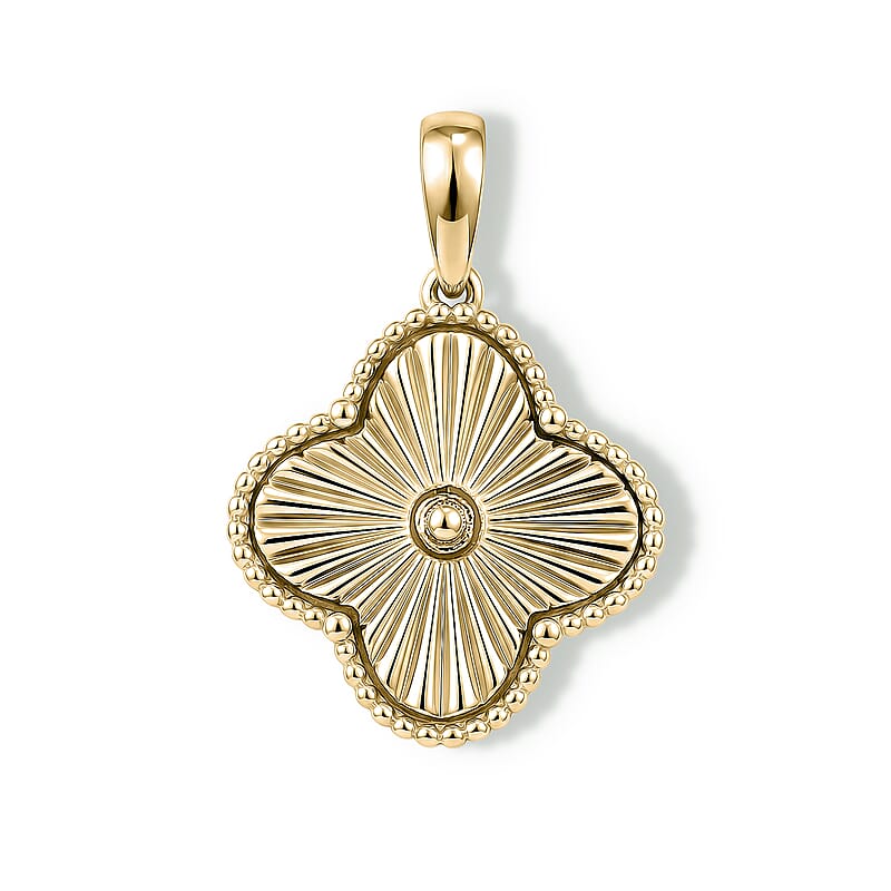 Luxoro Floral Pendant without Chain in 10K Green Gold 3.45 Grams