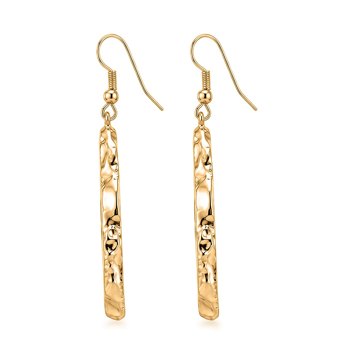 Geode Slice Quartz 40.00 ctw Earrings in Goldtone