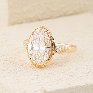 IGI Certified Luxuriant Lab Grown Diamond G VS 5.00 ctw Ring in 14K Yellow Gold (Size 8.0)