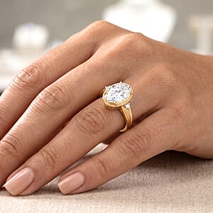 IGI Certified Luxuriant Lab Grown Diamond G VS 5.00 ctw Ring in 14K Yellow Gold (Size 8.0)