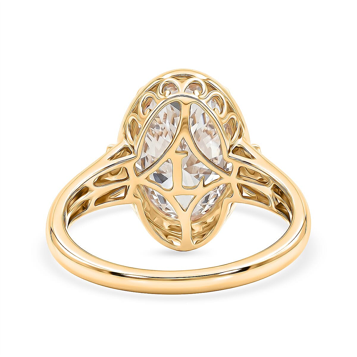 IGI Certified Luxuriant Lab Grown Diamond G VS 5.00 ctw Ring in 14K Yellow Gold (Size 8.0)