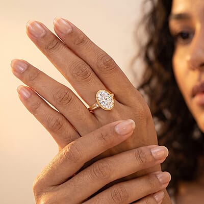 IGI Certified Luxuriant Lab Grown Diamond G VS 5.00 ctw Ring in 14K Yellow Gold (Size 9.0)