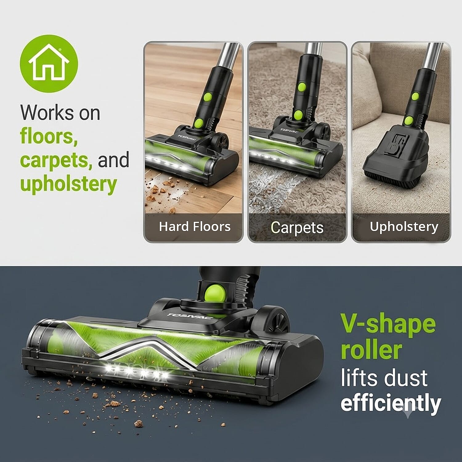 Closeout Tasvac Cordless Vacuum -Green