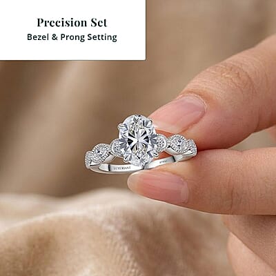 IGI Certified Luxuriant Lab Grown Diamond E-F VS 3.50 ctw Ring in 950 Platinum (Size 6.0) 6.30 Grams