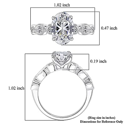 IGI Certified Luxuriant Lab Grown Diamond E-F VS 3.50 ctw Ring in 950 Platinum (Size 6.0) 6.30 Grams