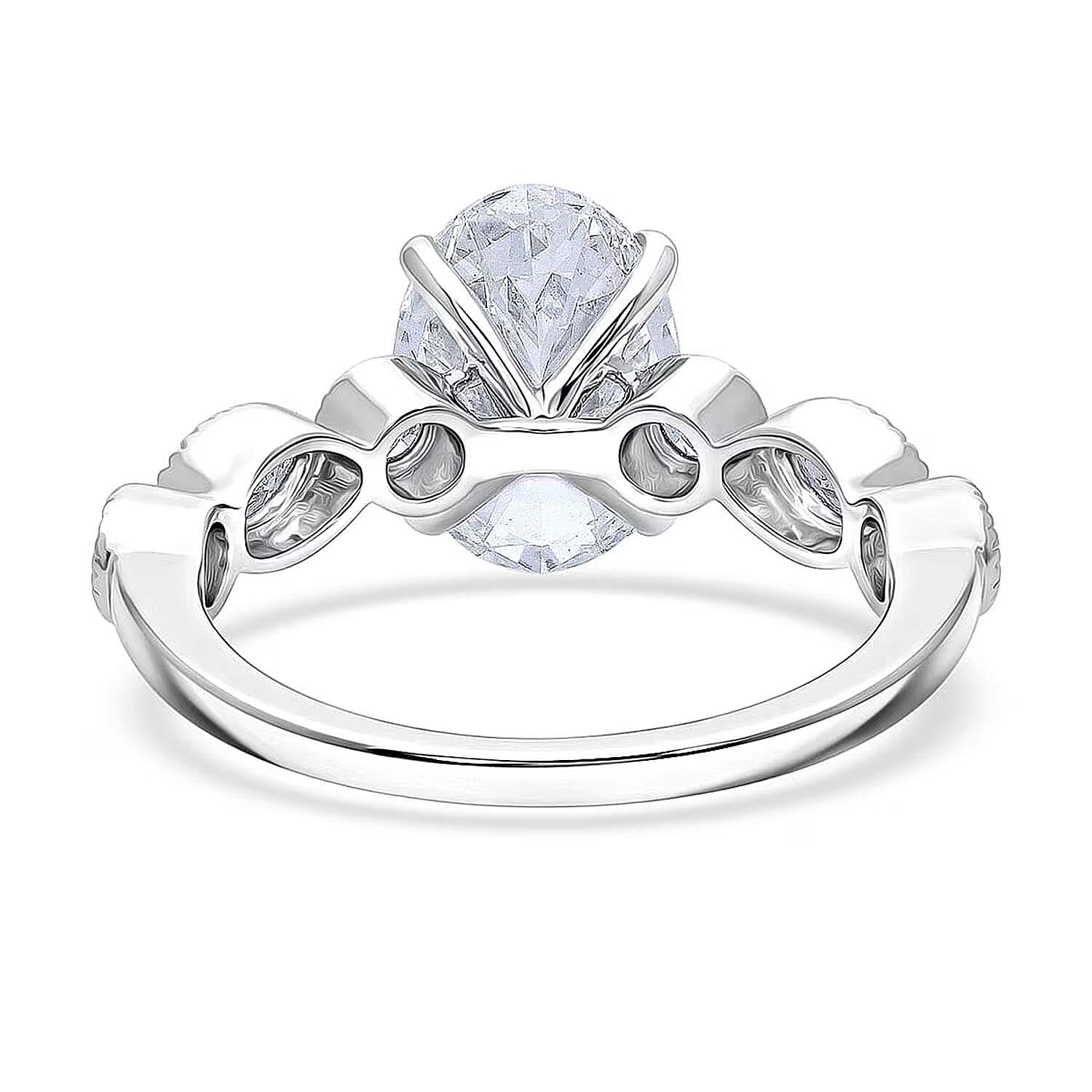 IGI Certified Luxuriant Lab Grown Diamond E-F VS 3.50 ctw Ring in 950 Platinum (Size 6.0) 6.30 Grams