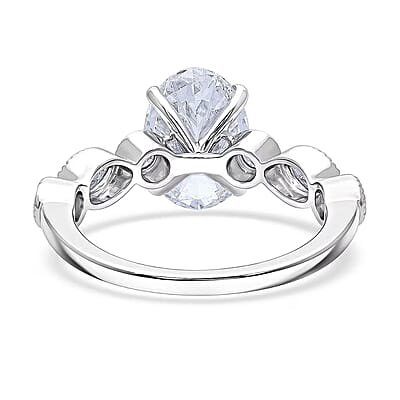 IGI Certified Luxuriant Lab Grown Diamond E-F VS 3.50 ctw Ring in 950 Platinum (Size 6.0) 6.30 Grams