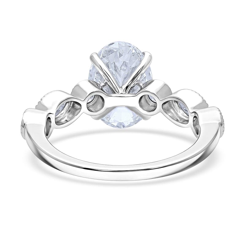 IGI Certified Luxuriant Lab Grown Diamond E-F VS 3.50 ctw Ring in 950 Platinum (Size 8.5) 6.30 Grams