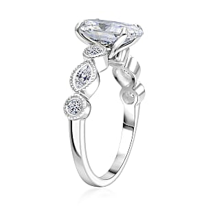 Luxuriant Lab Grown Diamond E-F VS 3.50 ctw Ring in 950 Platinum (Size 8.0) 6.30 Grams (Ships in 10-12 Days)