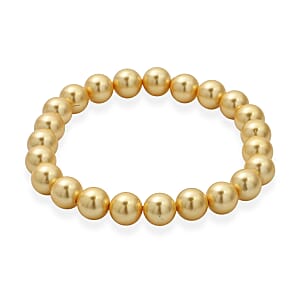 Golden Color Shell Pearl Strach Bracelet (6.5-7 In)