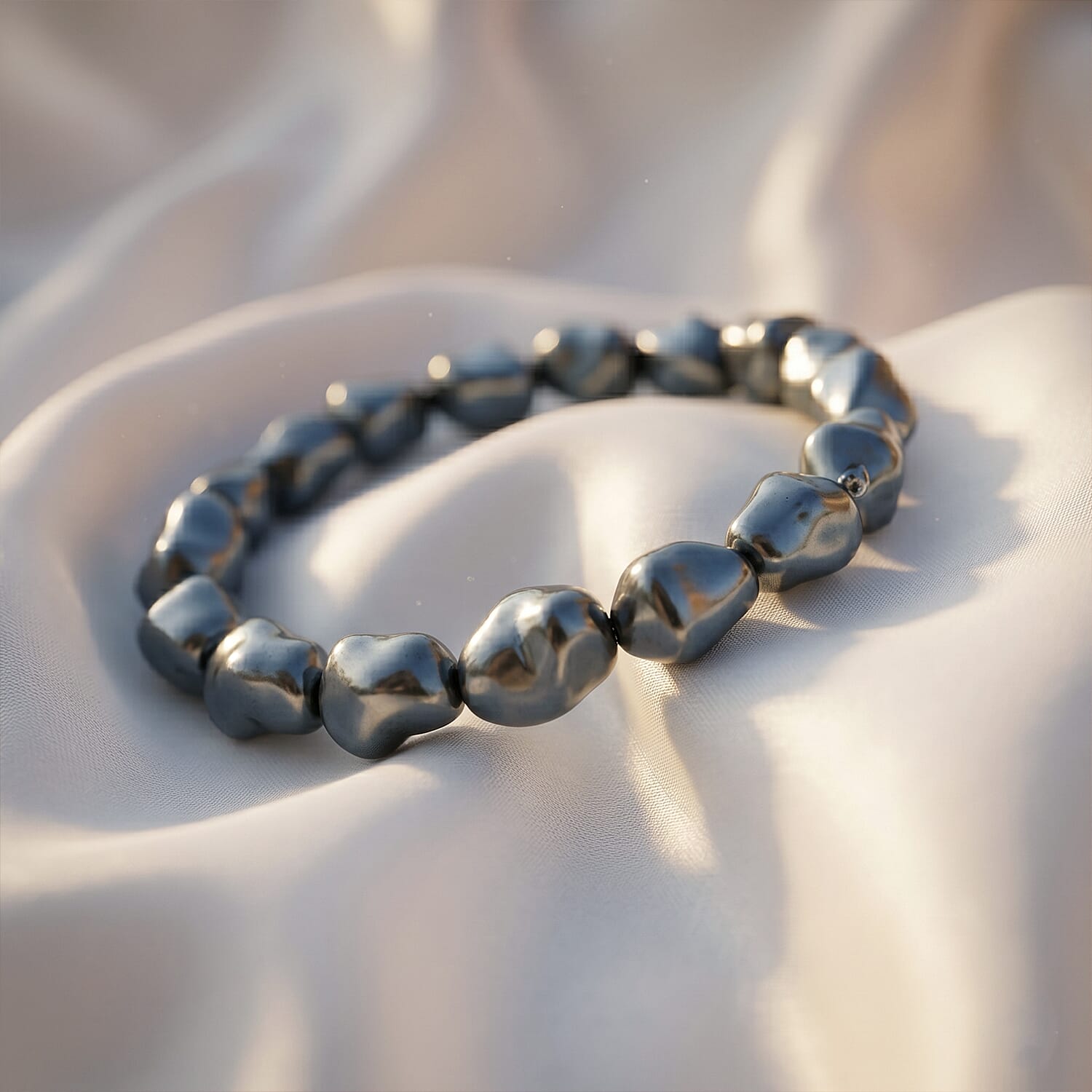 Tahitian Color Shell Pearl Strach Bracelet (6.5-7 In)