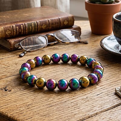 Hematite 270.00 ctw Stretch Bracelet (6.5-7In)