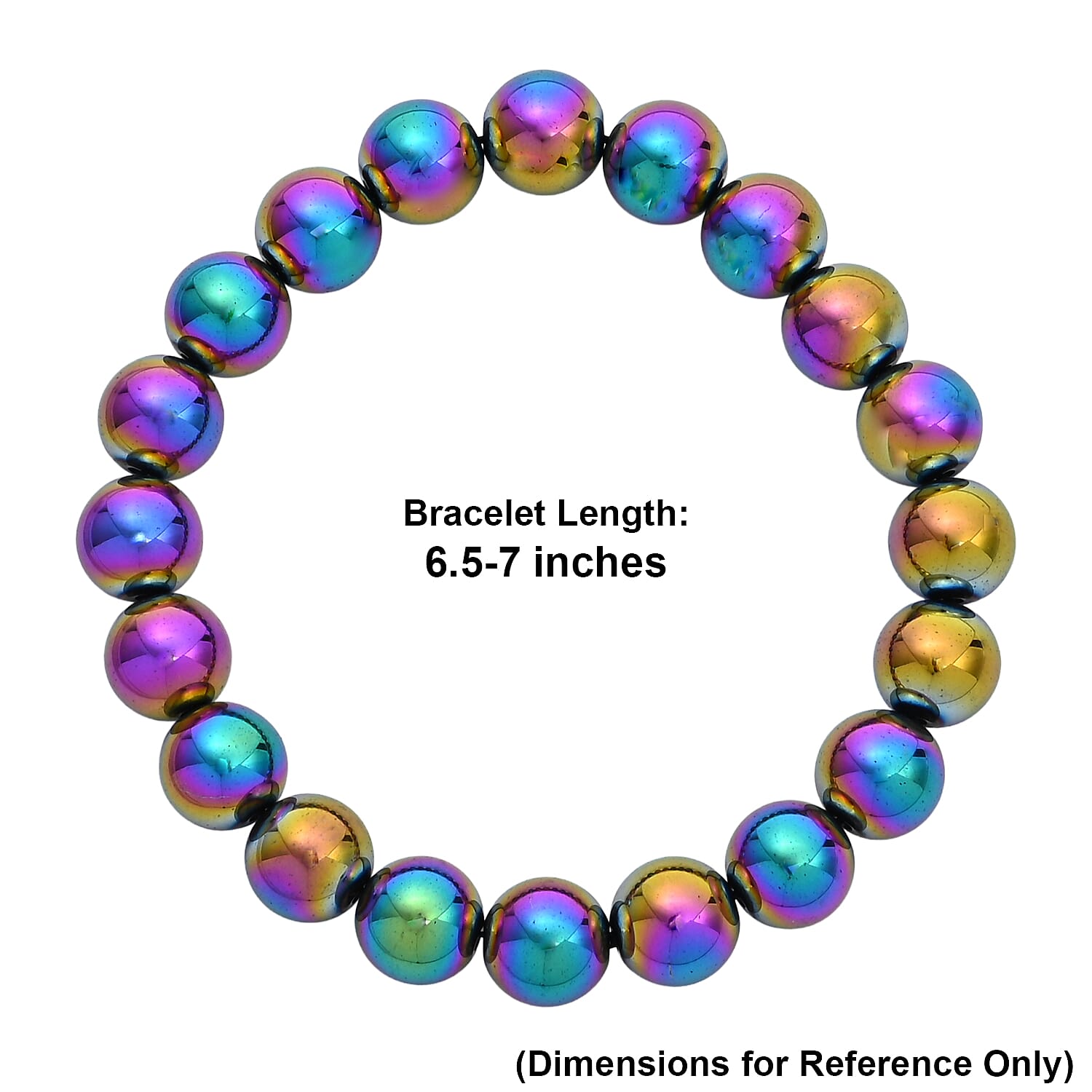 Hematite 270.00 ctw Stretch Bracelet (6.5-7In)