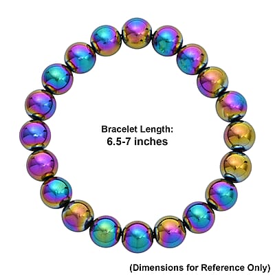 Hematite 270.00 ctw Stretch Bracelet (6.5-7In)