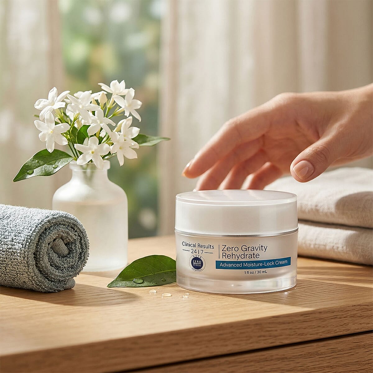 Clinical Results 24/7 Zero Gravity Restore & Rehydrate Set (Stem Cell Serum 1oz, Advanced Cream 1oz) Made in US (Ship in 3-5 Days) image number 4