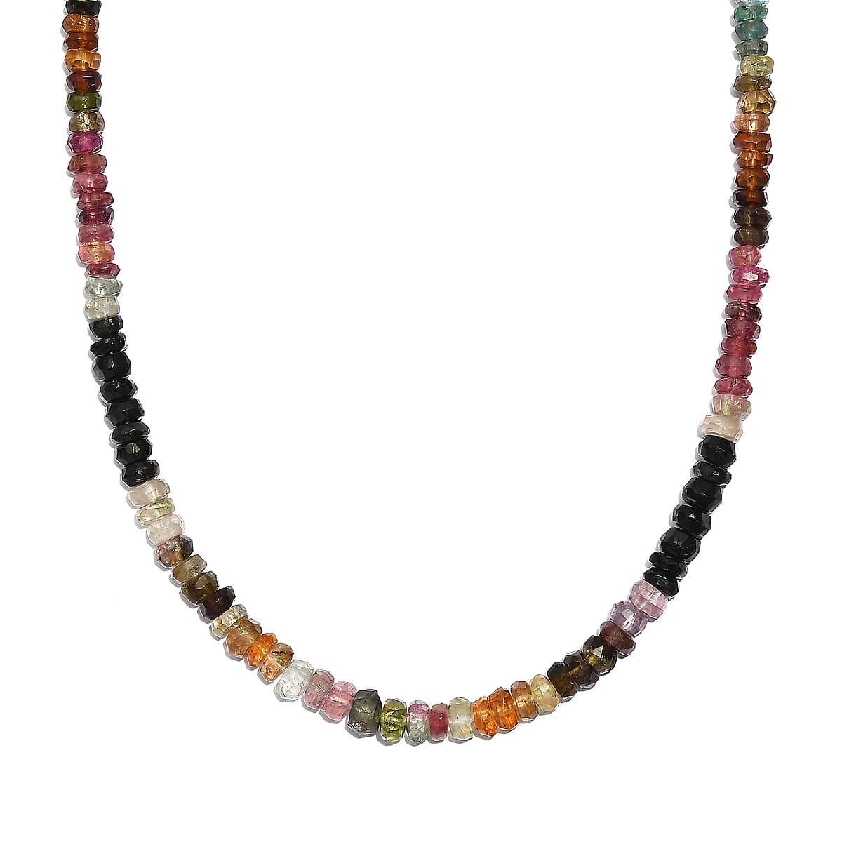 D'Joy Premium Multi-Tourmaline 55.00 ctw Beaded Necklace in 18K Vermeil Yellow Gold Over Sterling Silver 18-20 Inches  image number 3