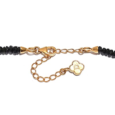 D'Joy Premium Multi-Tourmaline 55.00 ctw Beaded Necklace in 18K Vermeil Yellow Gold Over Sterling Silver 18-20 Inches