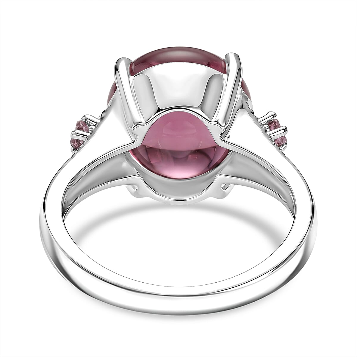 EverTrue Simulated Pink Diamond Ring in Stainless Steel (Size 10.0) 16.90 ctw image number 4