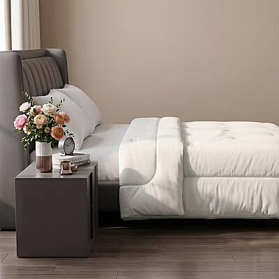 Livmore White Silk Comforter