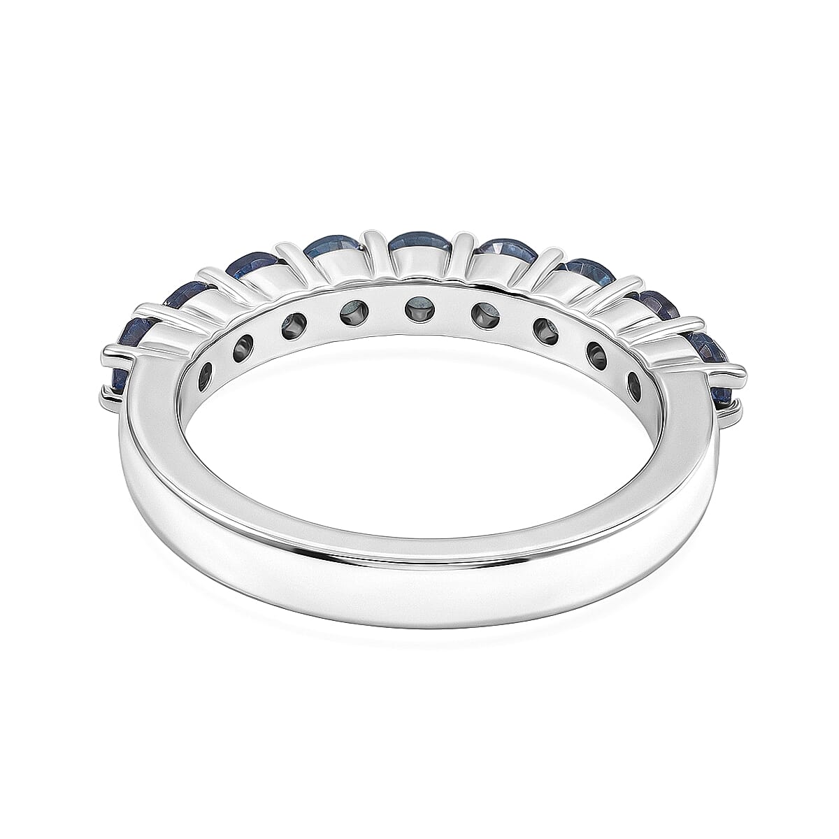 Odyssey Tanzanite Quartz 1.40 ctw Ring in Rhodium Over Sterling Silver (Size 7.0)