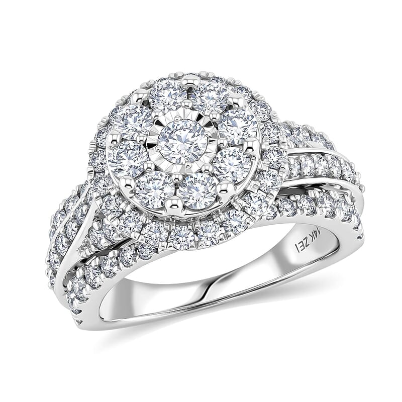 NY Closeout Diamond G SI 2.00 ctw Ring in 14K White Gold (Size 6.5)