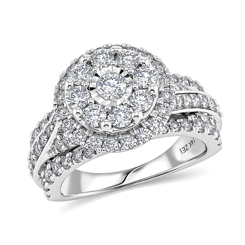 NY Closeout Diamond G SI 2.00 ctw Ring in 14K White Gold (Size 7.0)