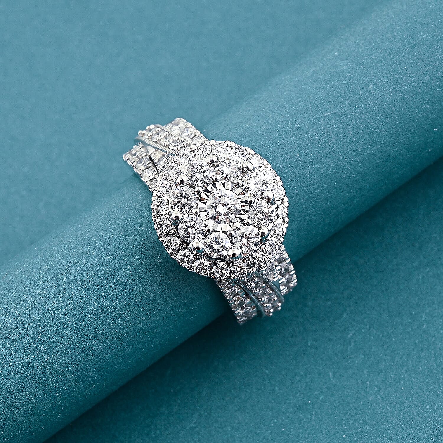 NY Closeout Diamond G SI 2.00 ctw Ring in 14K White Gold (Size 8.5)