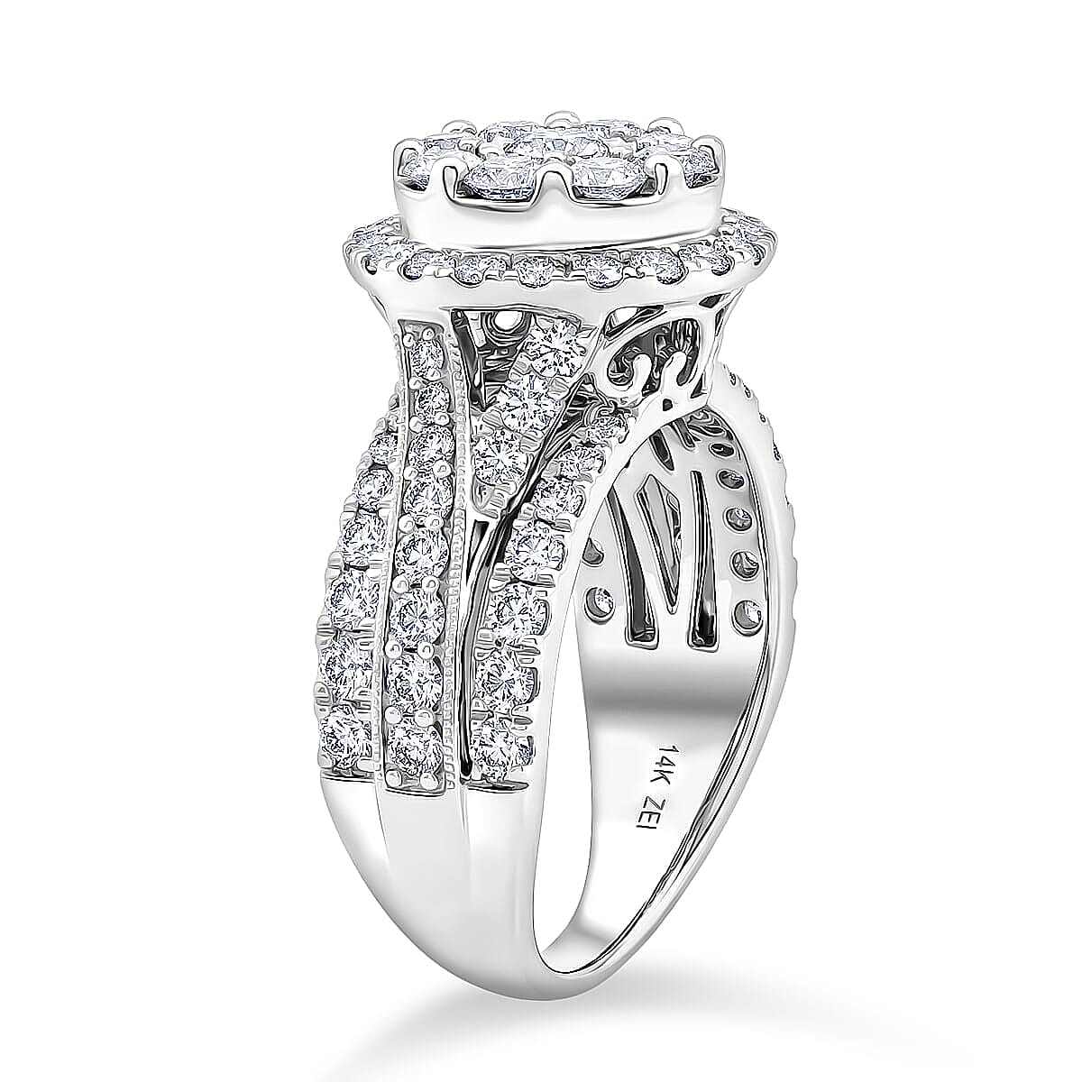 NY Closeout Diamond G SI 2.00 ctw Ring in 14K White Gold (Size 9.5)