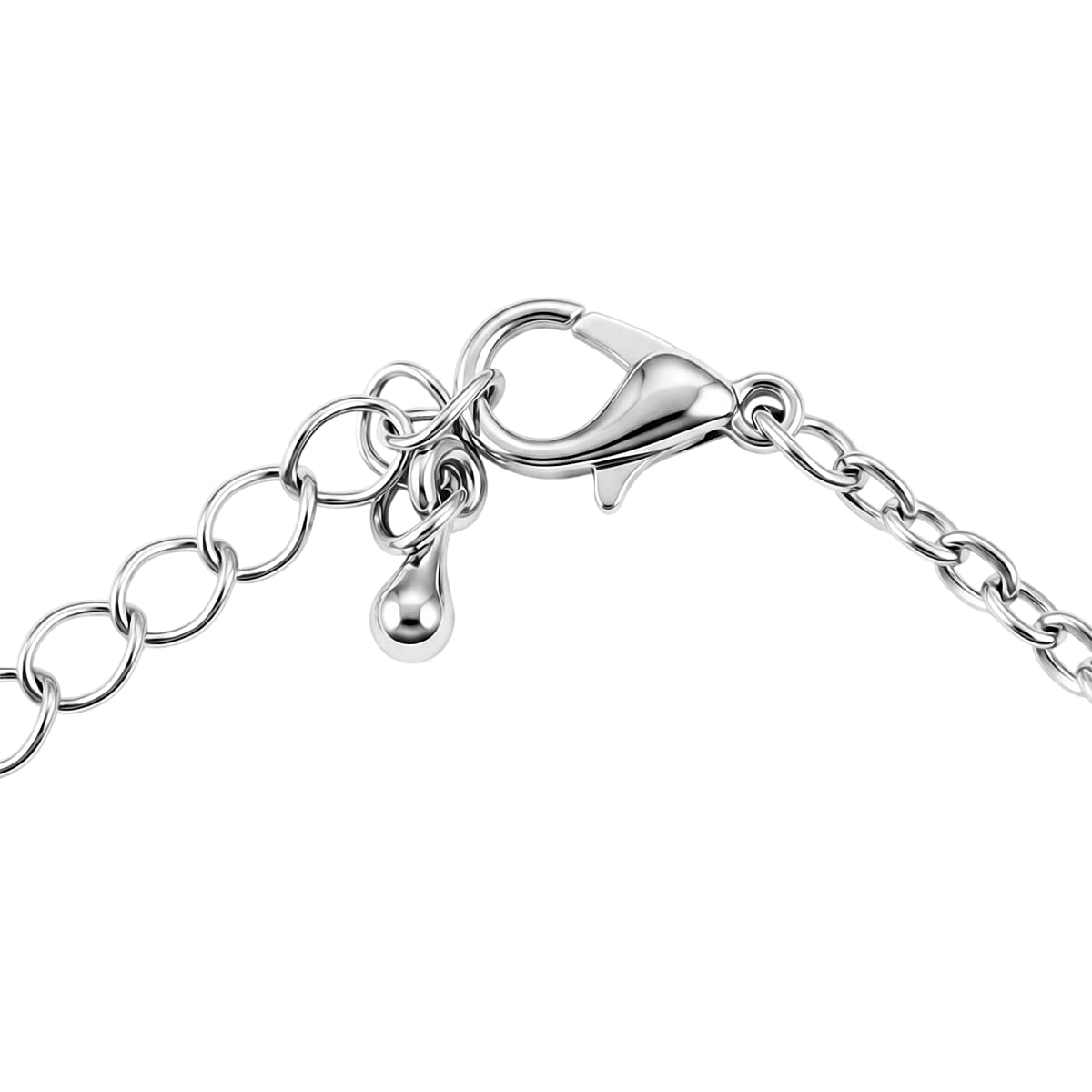 Round Opal Flakes 14.00 ctw Pendant Necklace in Silvertone 16-18 Inches