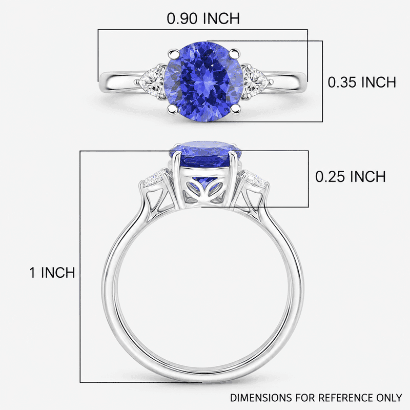 Certified & Appraised Rhapsody AAAA Tanzanite and E-F VS Diamond 2.30 ctw Ring in 950 Platinum (Size 7.0) 4.29 Grams