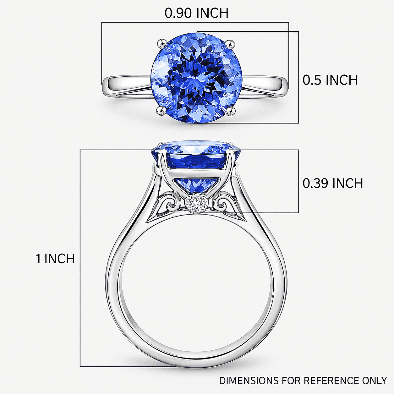 Certified & Appraised Rhapsody AAAA Tanzanite and Diamond E-F VS 4.35 ctw Ring in 950 Platinum (Size 6.0) 5.35 Grams