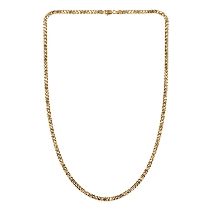3.75mm Miami Cuban Necklace in 10K Yellow Gold 5.3 Grams 20 Inches