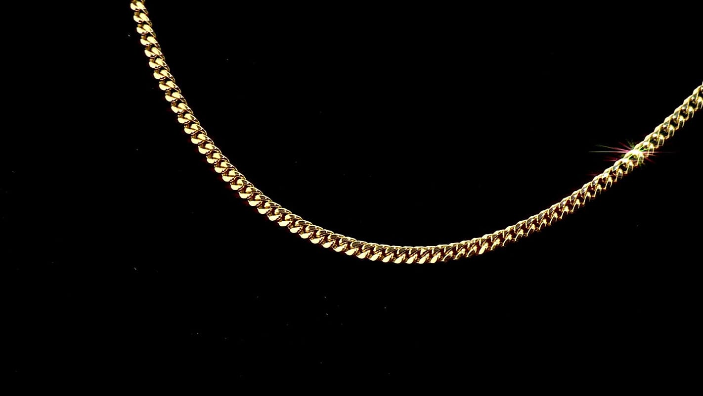 3.75mm Miami Cuban Necklace in 10K Yellow Gold 5.3 Grams 20 Inches