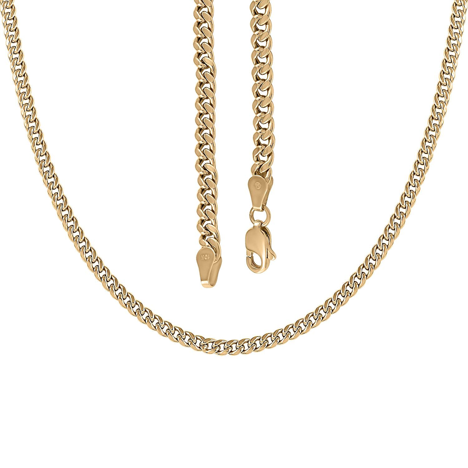 3.75mm Miami Cuban Necklace in 10K Yellow Gold 7.20 Grams 24 Inches