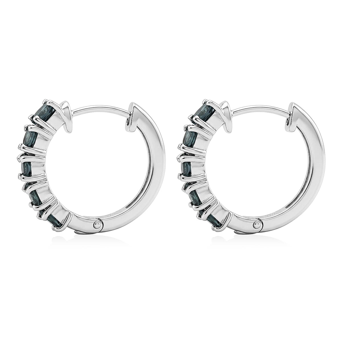 D'Joy Narsipatnam Alexandrite 2.00 ctw Earrings in Rhodium Over Sterling Silver