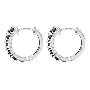 D'Joy Narsipatnam Alexandrite 2.00 ctw Earrings in Rhodium Over Sterling Silver